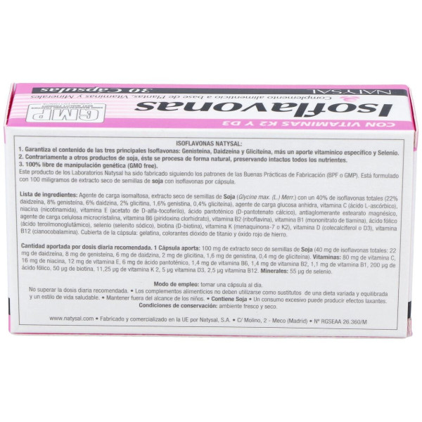 Natysal Isoflavonas 30 Caps