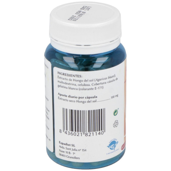 Espadiet Hongo Del Sol 100Mg 60Caps