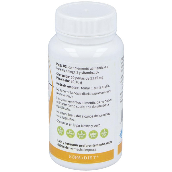 Mega D3 4000Ui 60Perlas