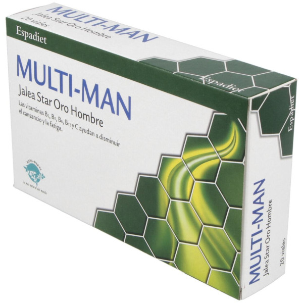 Espadiet Jalea Real Oro Hombre 20Uds