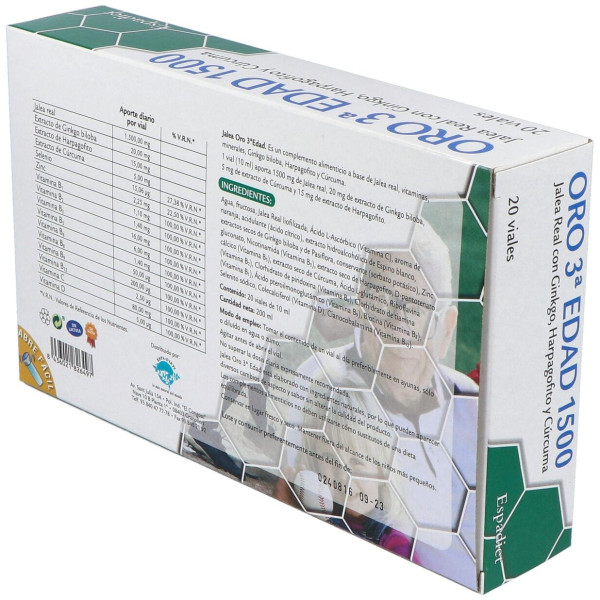Espadiet Jalea Real Tercera Edad Oro 20Uds