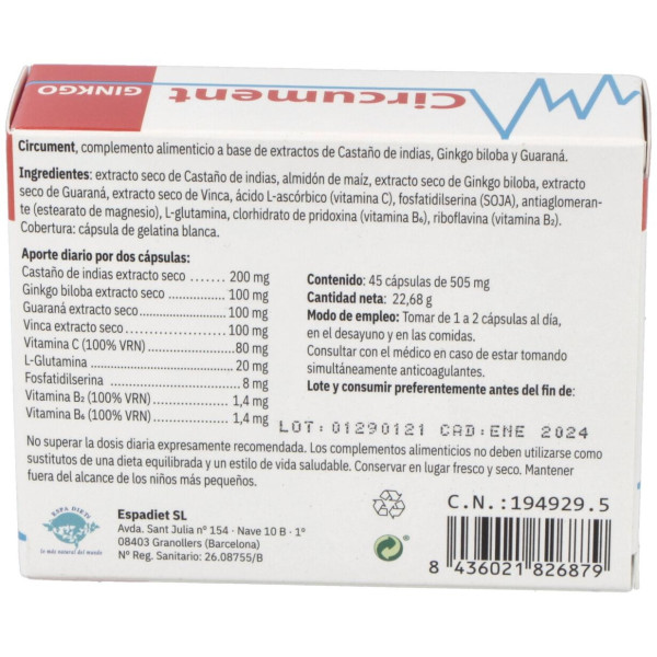 Espadiet Circument Ginkgo 45Caps