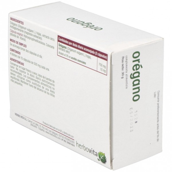 Oregano 60 Capsulas Herbovita