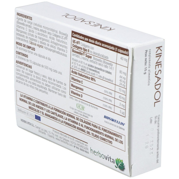 Herbovita Kinesadol 30Caps
