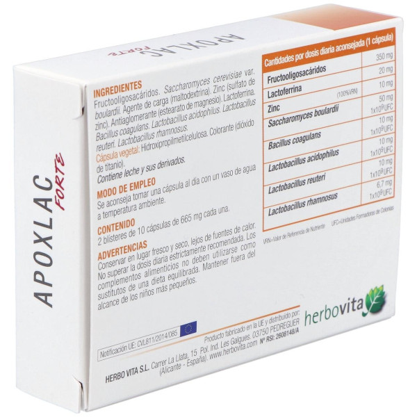 Herbovita Apoxlac Forte 20Caps