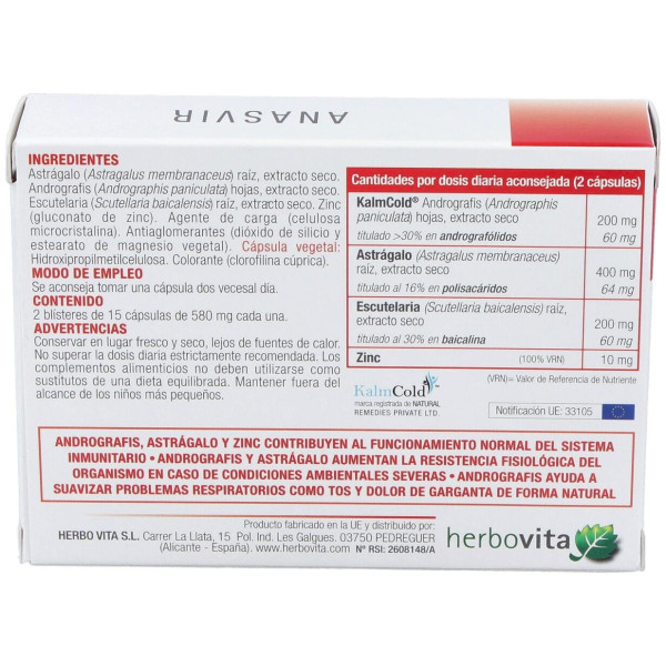 Herbovita Anasvir 30Caps