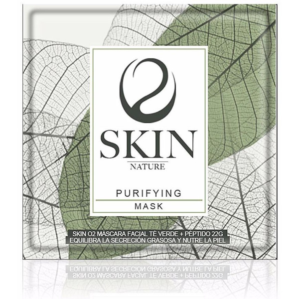 Skin O2 Máscara Facial Te Verde + Peptido 22 Gr