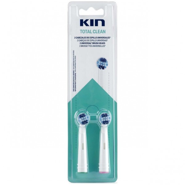 Kin Cepillo Dental Eléctrico Recambio Limpieza Total 2 U