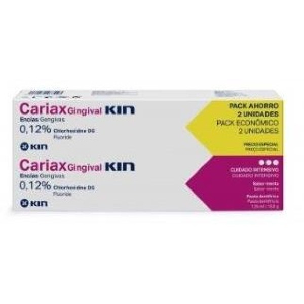 Cariax Gingival Encias Pack Pasta Dental 125Ml 2Ud