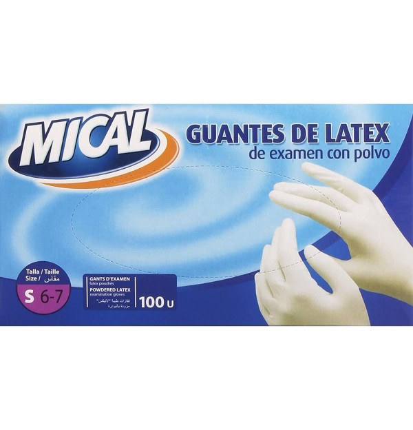 Guantes Latex Pequeños 100Uds
