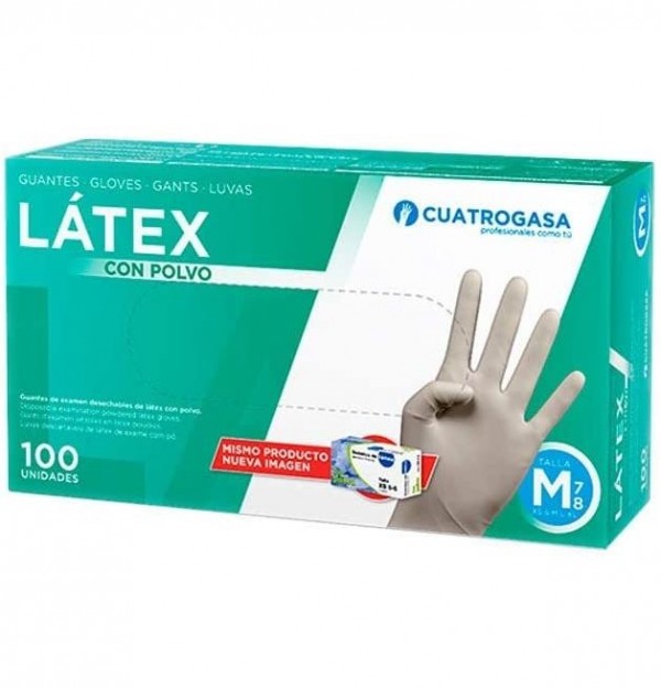 Guantes Latex Medianos 100Uds