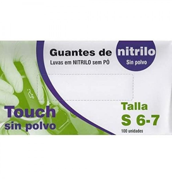 Guantes De Nitrilo Sin Polvo (100 Unidades Talla Pequeña)