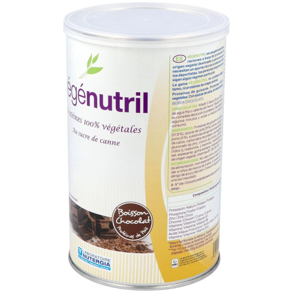 Vegenutril Prot.Guisante Chocolate Bote 300Gr. 2