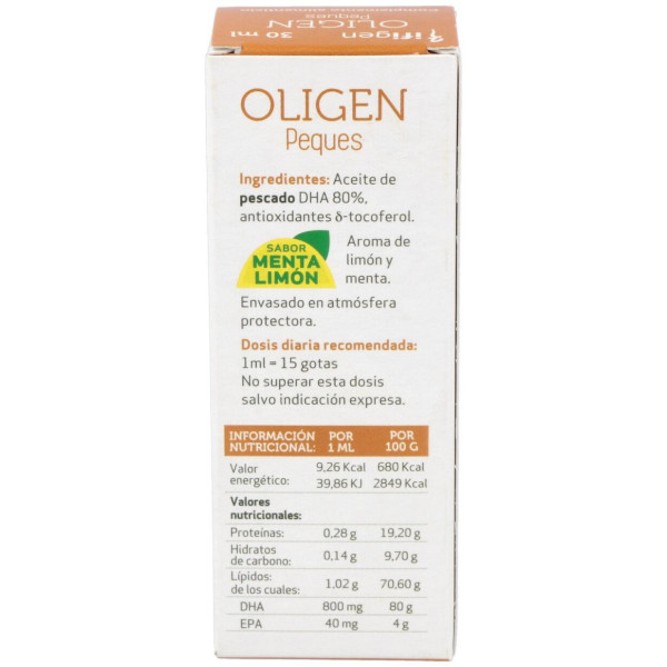 Oligen Peques Dha 80% Tg Enzimatico 30Ml.
