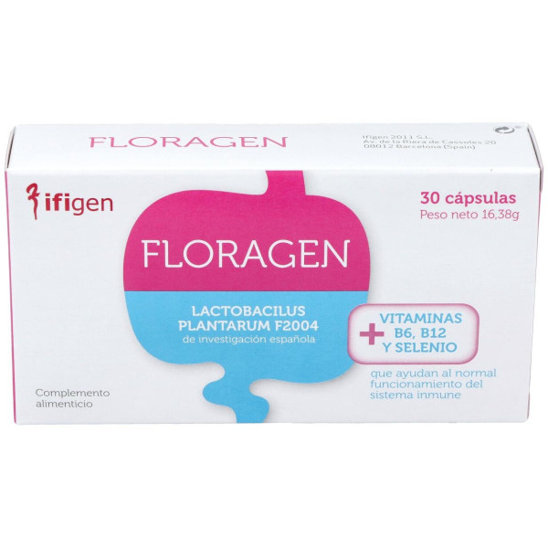 Ifigen Floragén, Probióticos Para La Microbiota Intestinal 30 Cápsulas