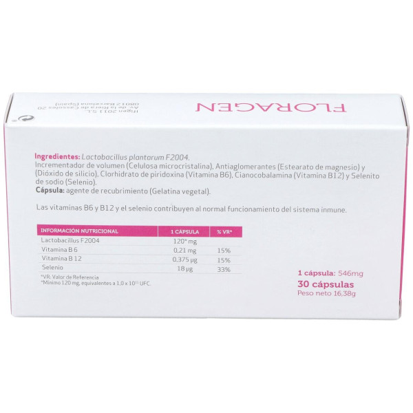 Ifigen Floragén, Probióticos Para La Microbiota Intestinal 30 Cápsulas