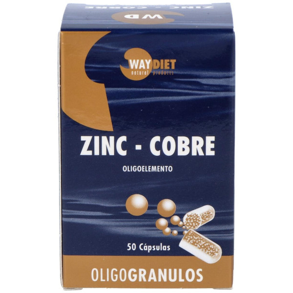 Waydiet Natural Products Zinc-Cobre Oligogranulos 50Caps