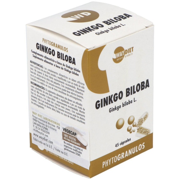 Waydiet Natural Ginko Biloba Phytogranulos 45Caps
