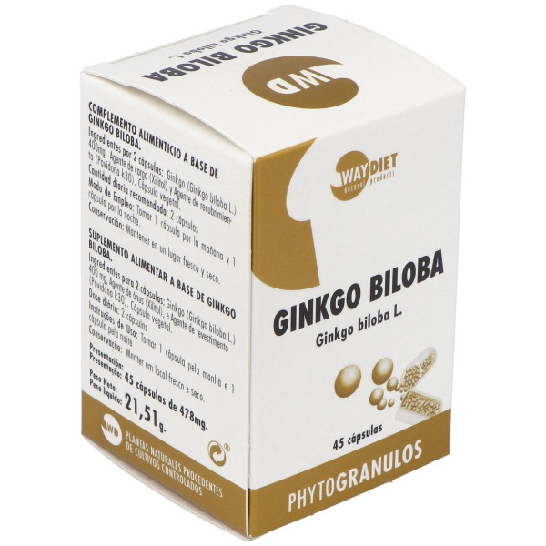 Waydiet Natural Ginko Biloba Phytogranulos 45Caps