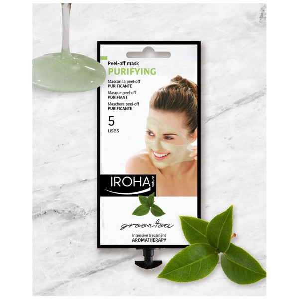 Iroha Nature Mascarillas Peel-Off Purificante Té Verde 25G