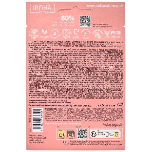 Iroha Nature Discos Tónico Exfoliante 10Uds 2
