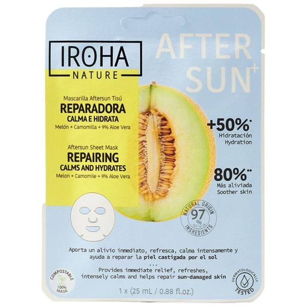 Iroha Nature Mascarilla Facial Aftersun Reparadora 1Ud