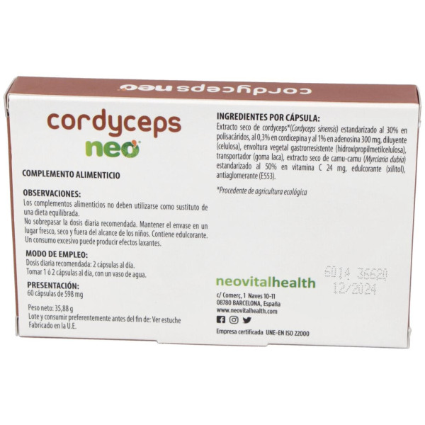 Neovital Health Cordyceps Neo 60Cáps