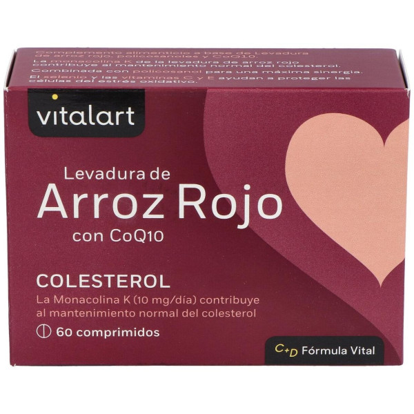Vitalart Levadura De Arroz Rojo Con Q10 60Comp.