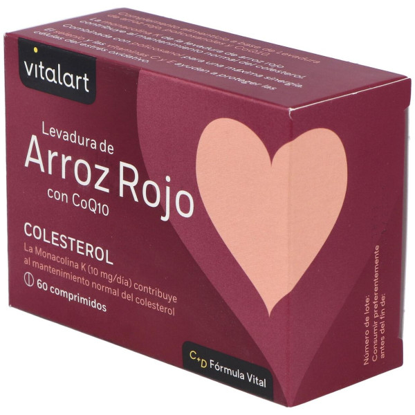 Vitalart Levadura De Arroz Rojo Con Q10 60Comp.