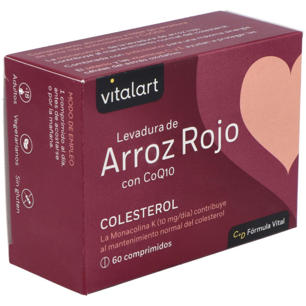 Vitalart Levadura De Arroz Rojo Con Q10 60Comp.
