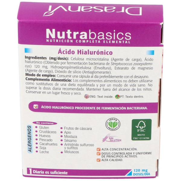 Drasanvi Ácido Hialurónico 516Mg 30Caps