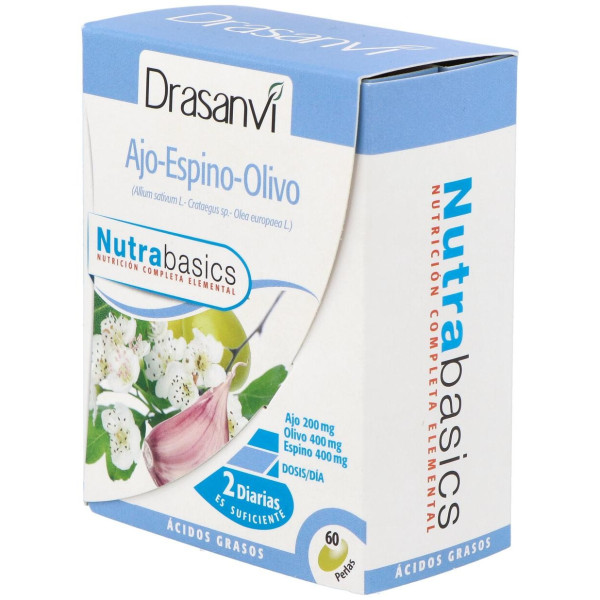 Nutrabasics Ajo-Espino-Olivo 60Perlas