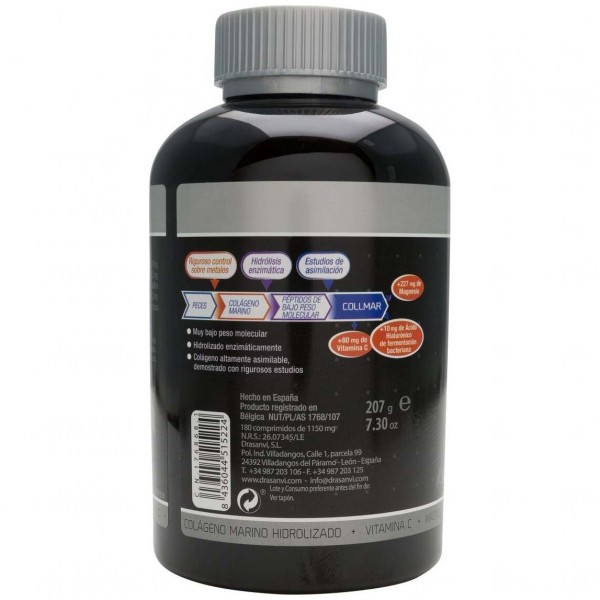 Drasanvi Collmar® Colágeno Marino + Magnesio Sabor Vainilla 180Comp