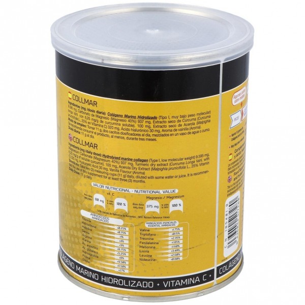 Drasanvi Collmar® Colágeno Marino + Magnesio + Cúrcuma Sabor Vainilla 300G