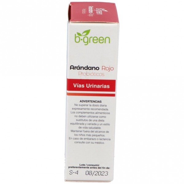 B Green Arandano Rojo Y Probiótico 30 Cápsulas