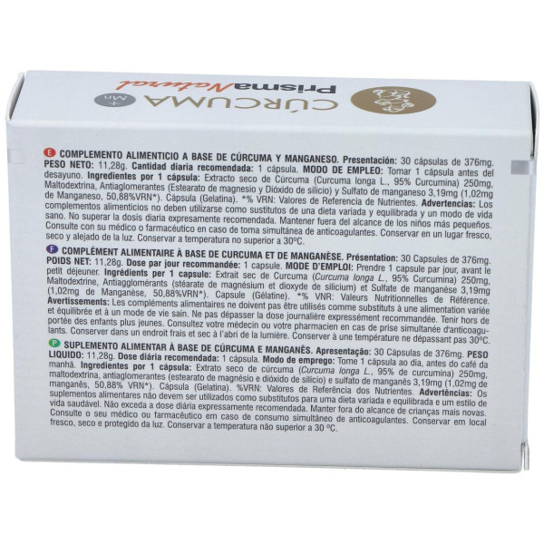Cúrcuma Prisma Natural + 30Cáps Mn
