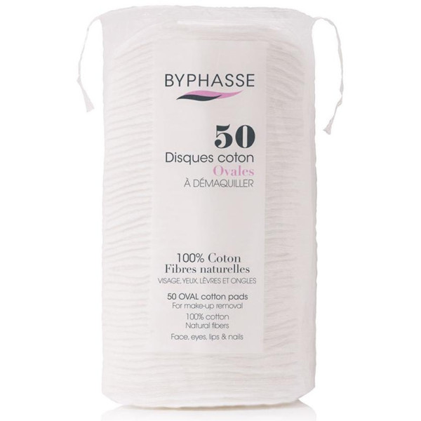 Byphasse Discos Algodón Ovales Desmaquillantes 50Uds