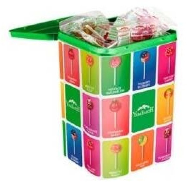 Yum Earth Lata Surtido De Piruletas 8 Sabores 50Uds
