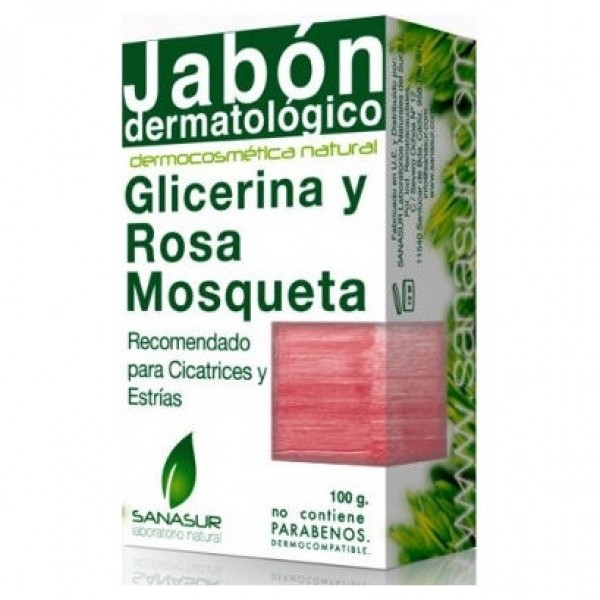 Sanasur Jabón Glicerina Rosa Mosqueta100Sanasur