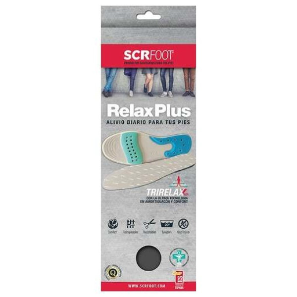Scr Foot Relax Plus Plantillas Recortables T-Xl 41-47 1 Par