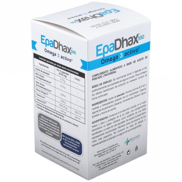 Epadhax Omega 3 Activo 550 Mg 150 Cápsulas