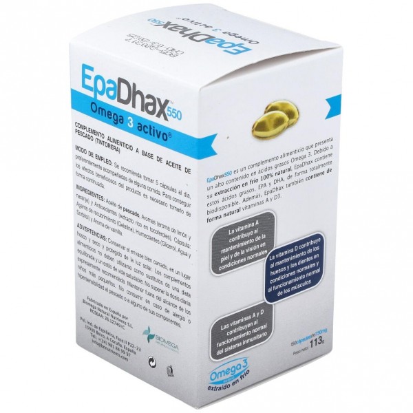 Epadhax Omega 3 Activo 550 Mg 150 Cápsulas