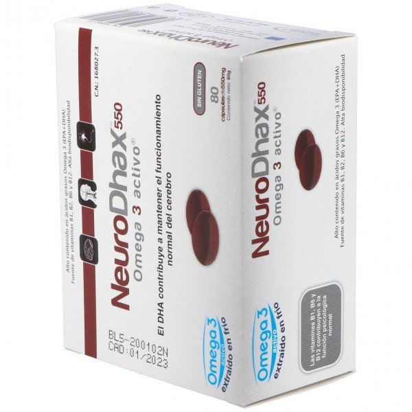 Neurodhax Omega 3 Activo 550 Mg 80 Caps