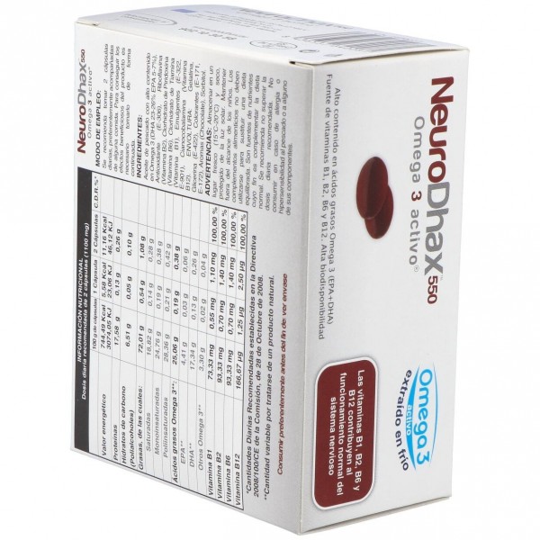 Neurodhax Omega 3 Activo 550 Mg 80 Caps