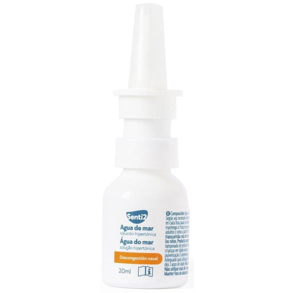 Senti2 Agua De Mar Spray Nasal Descongestivo Solución Hipertónica 20Ml