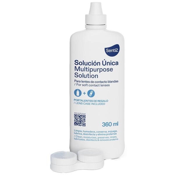 Senti2 Única Solución Con Ácido Hialurónico + Portalentes 360Ml