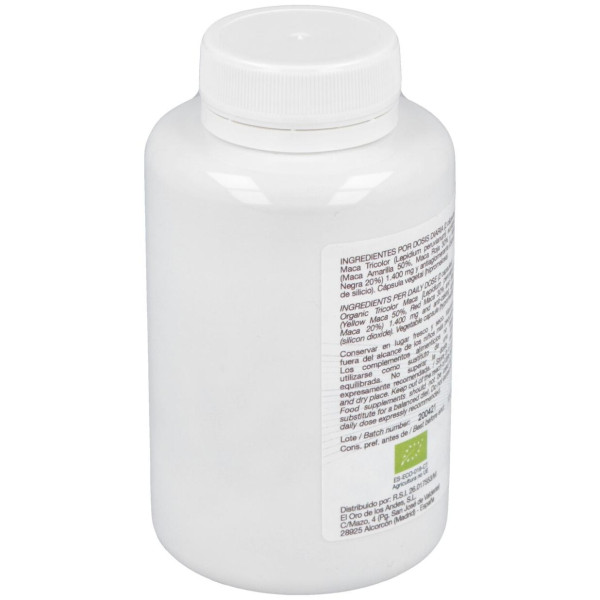 El Oro De Los Andes Maca Tricolor 700 Mg 90 Caps Bio