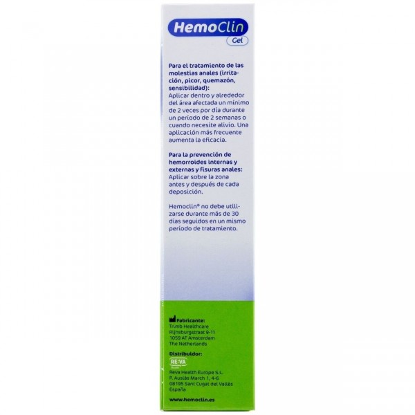 Hemoclin Gel Hemorroidal, 37 G