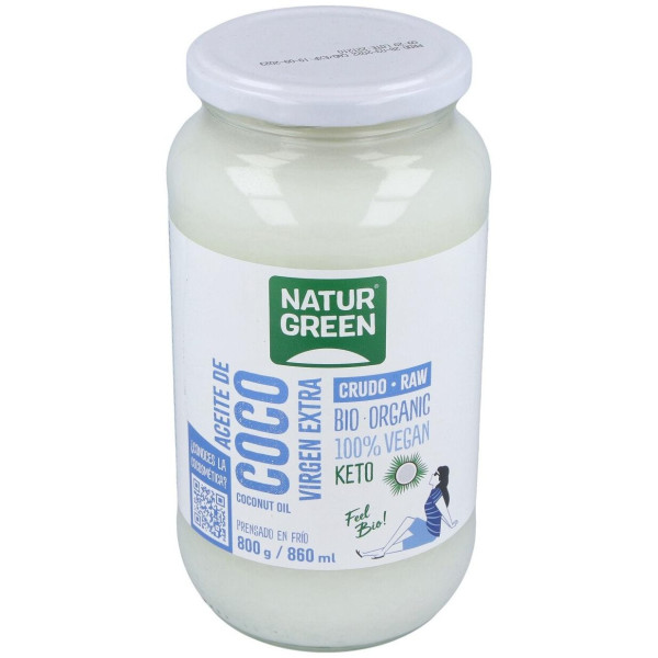 Aceite Virgen De Coco 1ª Presion Frio 800Gr. Bio