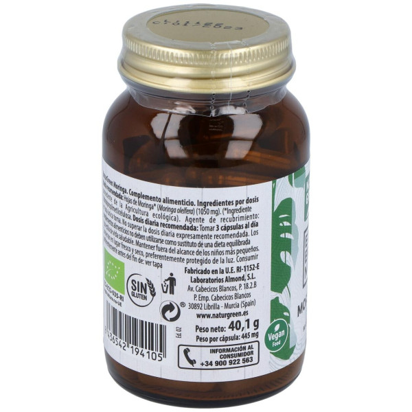 Naturgreen Moringa Bio 90 Cápsulas